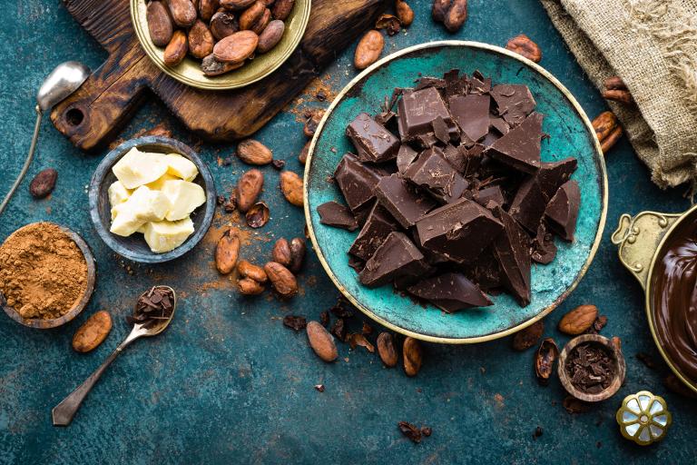 cacao nibs, chocolate, and other bitter foods